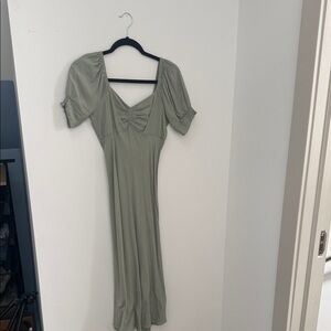 Madewell Sage Green Maxi Dress